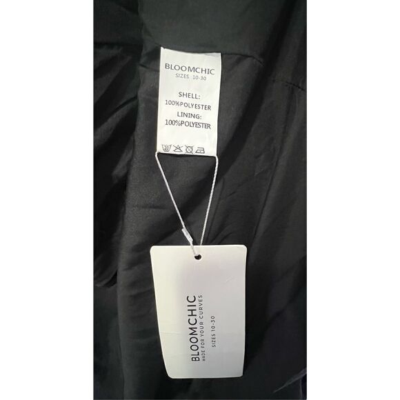 NWT Bloomchic Black Lightweight Open Long Sleeve Professional Blazer - Picture 3 of 4